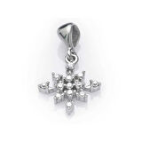 Gümüş Kar Tanesi Kadın Kolye