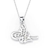 Gümüş Tuğralı Kadın Kolye