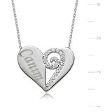 Gümüş Canım Kalp Kadın Kolye