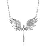 Gümüş Mikail Meleği Kadın Kolye