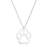 Gümüş Köpek Patisi Kadın Kolye