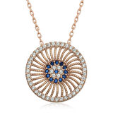 ​Gümüş Rose Nazar Kadın Kolye