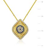 Gümüş Nazar Kadın Kolye