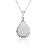 Gümüş Damla Nazar Duası Kadın Kolye