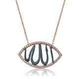 Gümüş Allah Yazılı Kadın Kolye