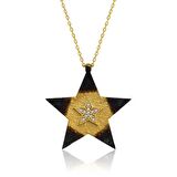 Gümüş Yıldız Kadın Kolye