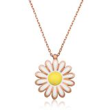 Gümüş Papatya Kadın Kolye