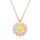 Gümüş Papatya Kadın Kolye