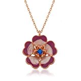 Gümüş Manolya Çiçeği Kadın Kolye