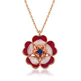 Gümüş Manolya Çiçeği Kadın Kolye