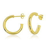 Gümüş Çivili Halka Küpe