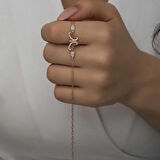 ​Gümüş Kelebek Kadın Bileklik