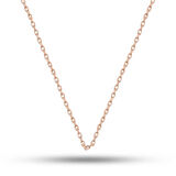 Gümüş Rose 0.30 Mikron 45 Cm Forse Kadın Zincir