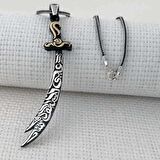 Gümüş Zülfikar Kılıcı Erkek Kolye