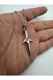 Naruto Kunai Figürlü İtachi & Sasuke Temalı Unisex Kolye – 60 cm Zincirli Anime Takı