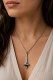 Cadı Şapkası Figürlü Fantastik Unisex Kolye – Karanlık Stil Metal Zincirli Aksesuar