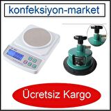 Elektronik Hassas Kumaş Gramaj Terazisi  ve Kesicisi ( 4 Bıçaklı )