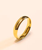 22 Ayar Düz Bombeli Alyans