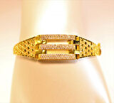 8 Ayar Altın Kaburga Kelepçe Bilezik