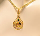 Altın Tuğralı Kolye Ucu  3756-2