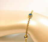 Altın Nazar Boncuklu Bileklik-Künye 23391