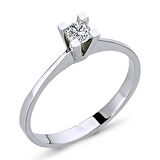 Pırlanta Tek Taş Yüzük