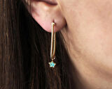 Mavi Yıldız Ataç Küpe