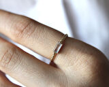 Altın  Baget Taşlı Burgu Yüzük