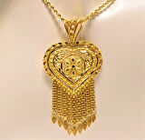 Altın Hint Kolye Ucu ve Halat Zinciri