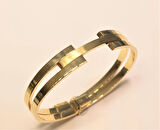 Altın Kaburga Kelepçe Bilezik