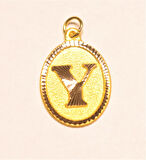 Altın Nostaljik Y Harfi