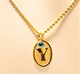 Altın Nostaljik Y Harfli Halat Zincir