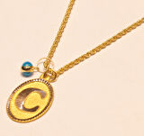 Altın Nostaljik C Harfli Halat Zincir