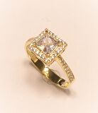 Altın Baget  Taşlı Yüzük