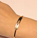 Altın Kaburga Kelepçe Bilezik