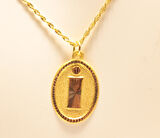 Altın Halat Zincirli Nostaljik İ Harfi