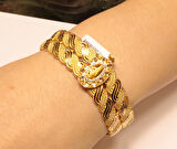 Altın Baskı Burma Bilezik 32056