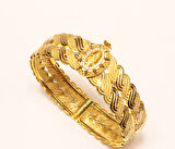 Altın Baskı Burma Bilezik 32056