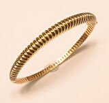 Altın Salyangoz Model Kelepçe Bilezik 3279