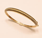 Altın Salyangoz Model Kelepçe Bilezik 3279