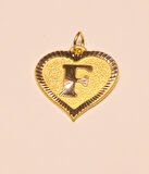  Altın Kalpli F Harfi