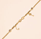 Altın Dorika Toplu Sonsuzluk Bileklik