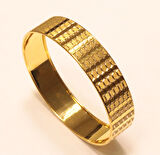 Altın Halka Desenli Bilezik