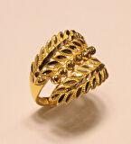 14 Ayar Altın Taşsız  Dorika Toplu Yüzük