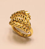 14 Ayar Altın Taşsız  Dorika Toplu Yüzük