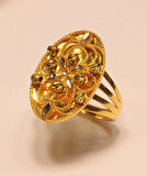 14 Ayar Altın Taşsız  Dorika Toplu Yüzük