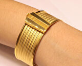 Altın Rize Model Hasır Kelepçe Bilezik 32066