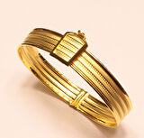 Altın Rize Model Hasır Kelepçe Bilezik