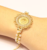 Çeyrek Altın  Kadın Bileklik ck47