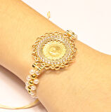 Çeyrek Altın  Kadın Bileklik ck47